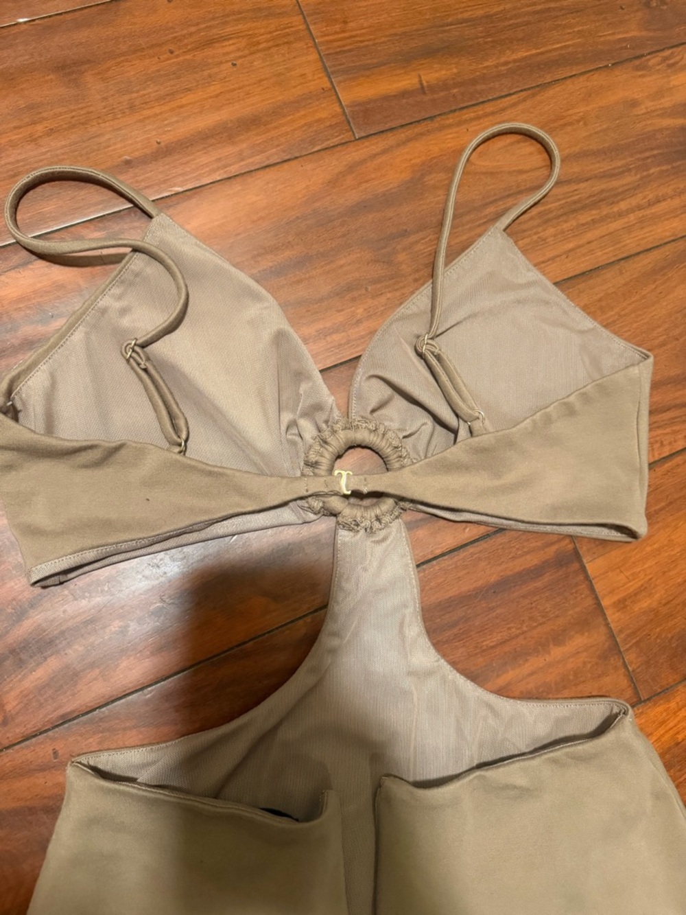 DUNDAS x REVOLVE Taupe Backless Cutout Maxi Dress - Picture 6 of 9